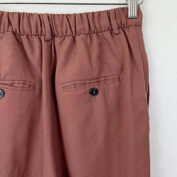 Zara Tapered Pleated Brown Trouser - Picture 8 of 10